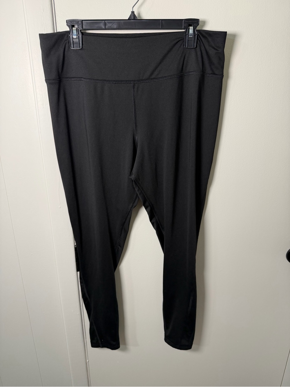 Athletic Works Women’s High‑Rise Leggings | Black Stretch | XL | GUC